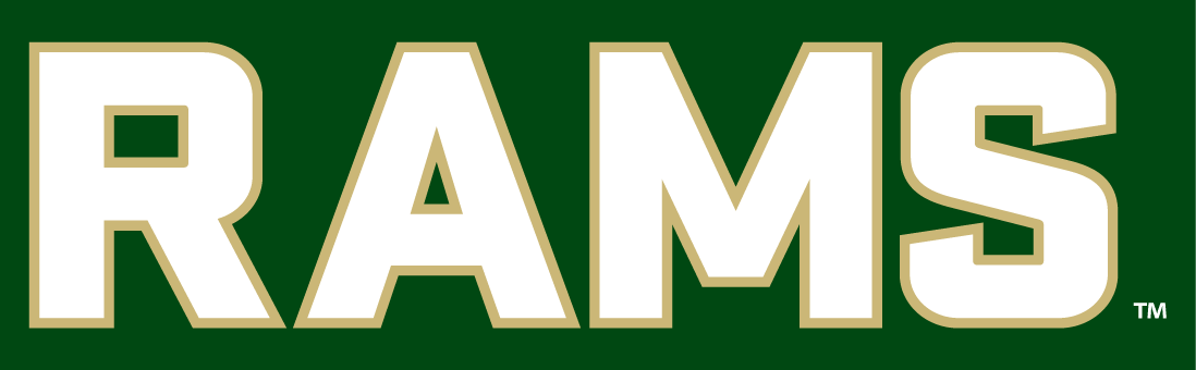 Colorado State Rams 2015-Pres Wordmark Logo 12 vinyl decal